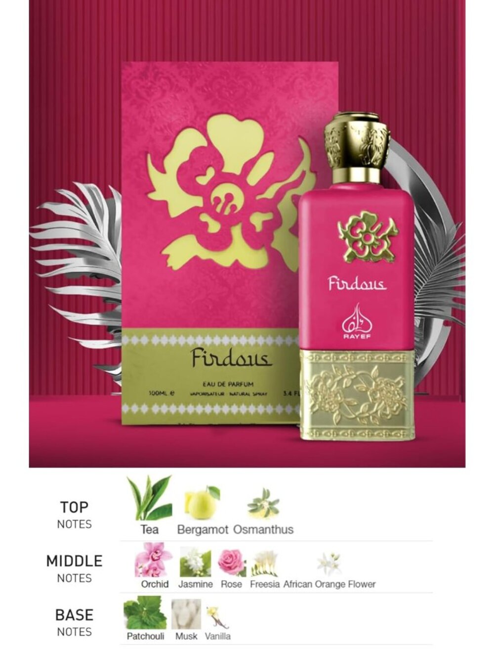 Firdous by RAYEF EDP Unisex 100ml - Picture 3 of 8